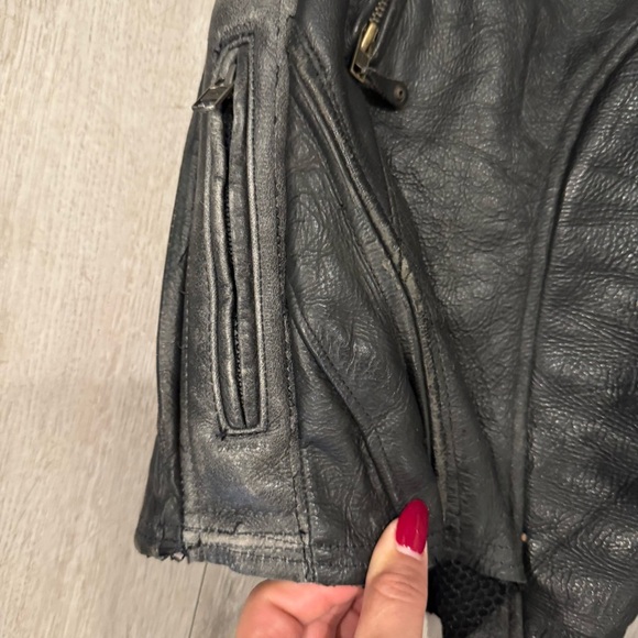 Object From Nothing 1 Of 1, Handmade Leather Shorts, Repurposed Vintage Leather - Picture 5 of 7